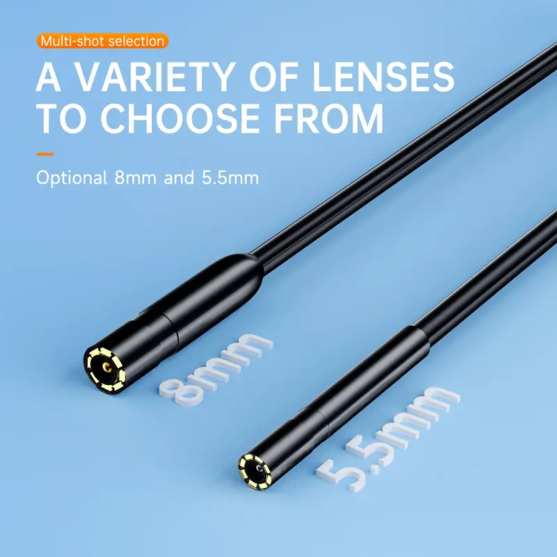 5.5/8mm Endoscope For Android Iphone&IOS Smartphone Car Pipe Automotive Boroscope Sewer Inspection Tools Endoscopy Camera Device - Image 5