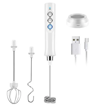 Wireless Portable Rechargeable Electric Milk Frother Handheld High-Speed Foam Maker Coffee Frothing Wand for Drinks 1