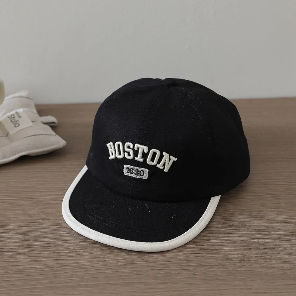 Kinder-Hip-Hop-Mütze, 49–52 cm, 3–8 Jahre, Frühling, Sommer, Baby-Baseballkappe, verstellbarer Sonnenschutz mit Buchstaben-Stickerei, für Jungen und Mädchen – Detail 11