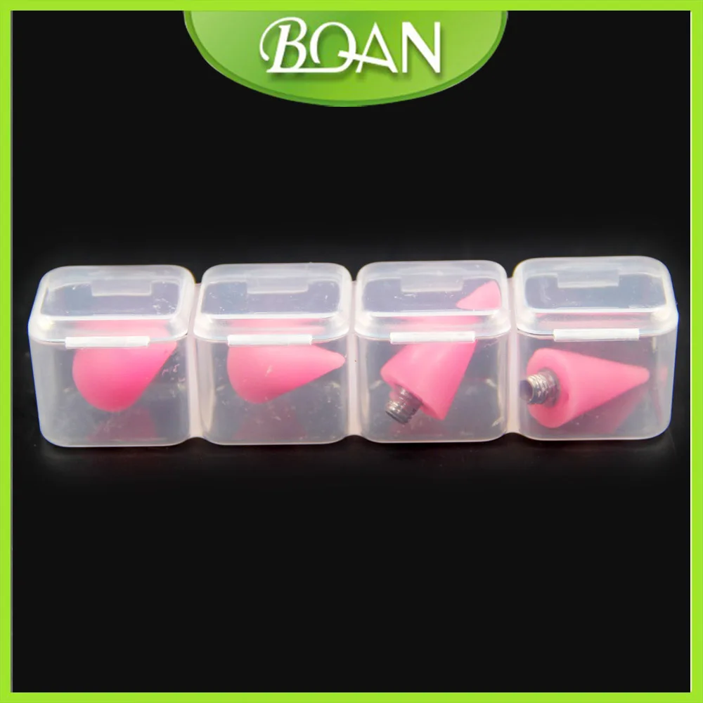 BQAN 4PCS Replaceable Nail  Brush Dotting Wax Pencil Head Beads Rhinestones Gems Picker Wax Head Self-adhesive Nail Tips Picking 4