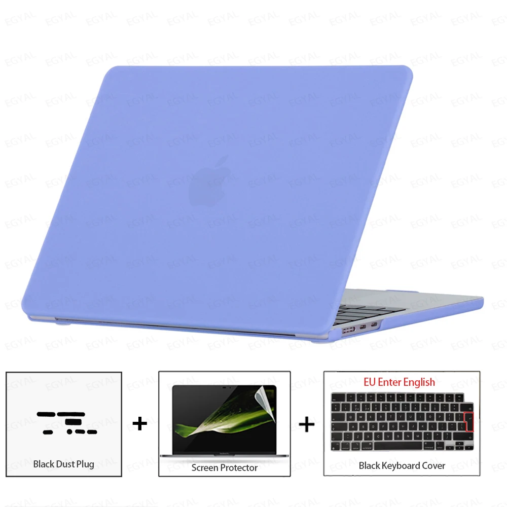 Ultra-Thin Protective Case Set with Dust Plug, Screen Film & Keyboard Cover