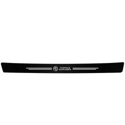Car Door Sill Scuff Plate Decor Carbon Fiber Stickers (1/4/5Pcs) (1Pcs Car Trunk)