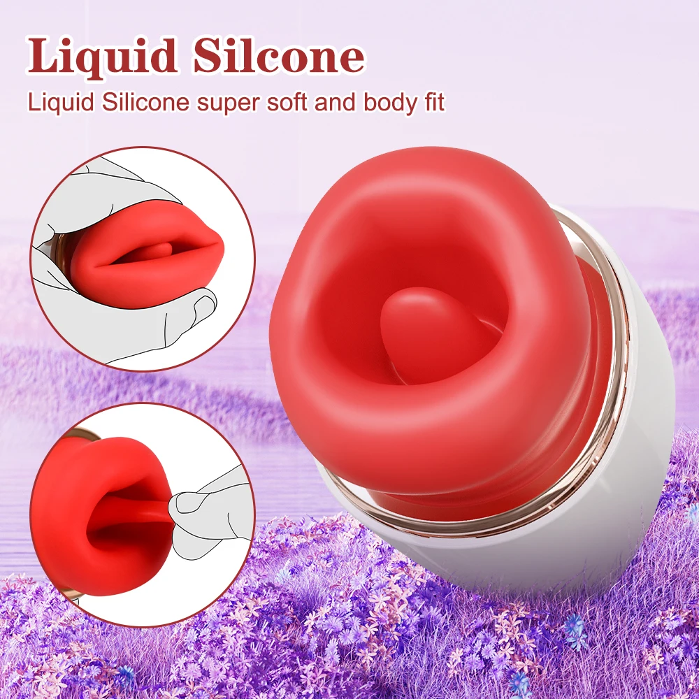Powerful Sucking Vibrator for Women Tongue Licking Clitoris Stimulator Female Oral Sucker Swing Vibrating Adults Sex Toys