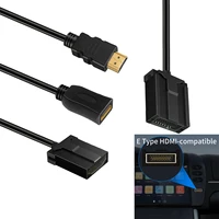 1.5M HDMI-compatible Type E Male to Type A Male/Female Extender Gold Plated 4K HDR for Car Head Unit GPS DVD Automotive System