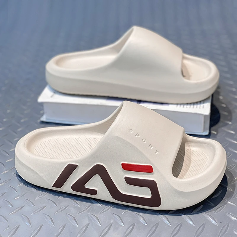 Modische Sport-Slide-Sandalen für Herren, trendige Plateau-Hausschuhe mit dicker, weicher Sohle, bequeme Indoor- und Outdoor-Sport-Slides – Detail 6