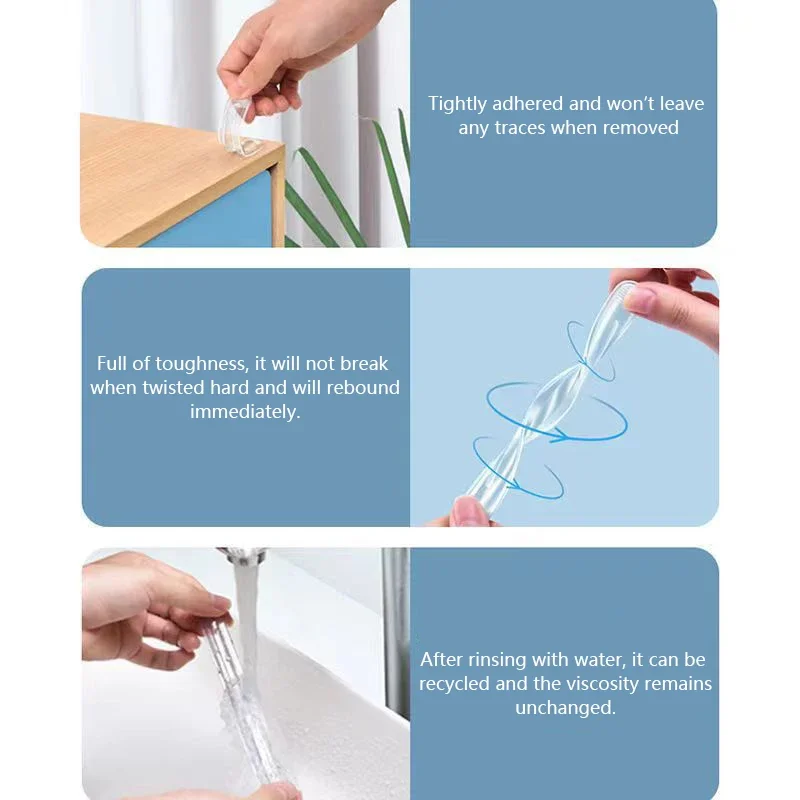 Self Adhesive Silicone Clear Bumpers Wall Protector Furniture Refrigerator Door Cabinet Glass Mute Buffer Anti-crash Pad