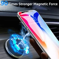 Strong Magnetic Car Phone Holder Stand For iPhone Magnet Mount Round Car Holder Bracket Dashboard Wall Mobile Holder Universal - Image 6