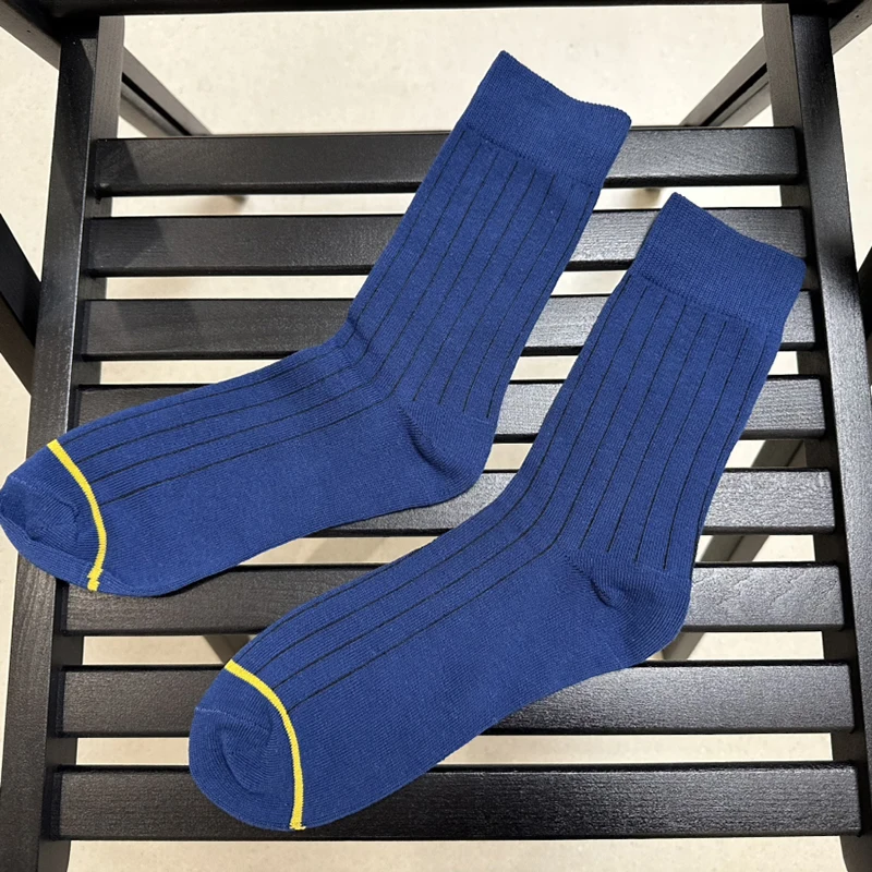CLEVER-MENMODE 4-Paar Business-Herrensocken, sexy Baumwolle, formell, mittellang, weich, langlebig, lässig, schweißabsorbierend, atmungsaktiv, Herrensocken – Detail 7