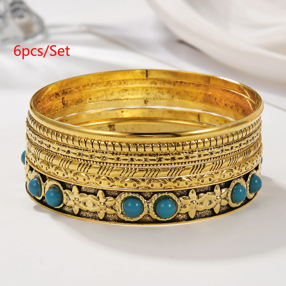 Punk Curb Cuban Chain Bracelets Set 12pcs For Women Miami Boho Thick Gold Color Charm Bracelets Bangles Fashion Jewelry chain bracelet