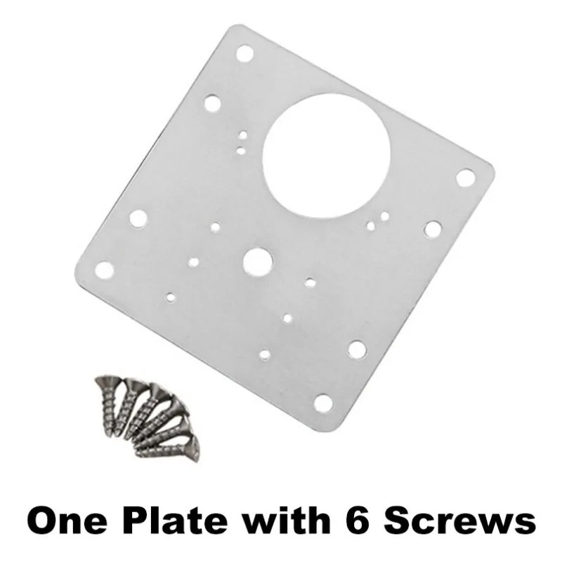 Rust Steel Cabinet Door Hinge Repair Plate Cabinet Reinforcement Mounting Both Side Damage Fixed hinge repair plates door hinges