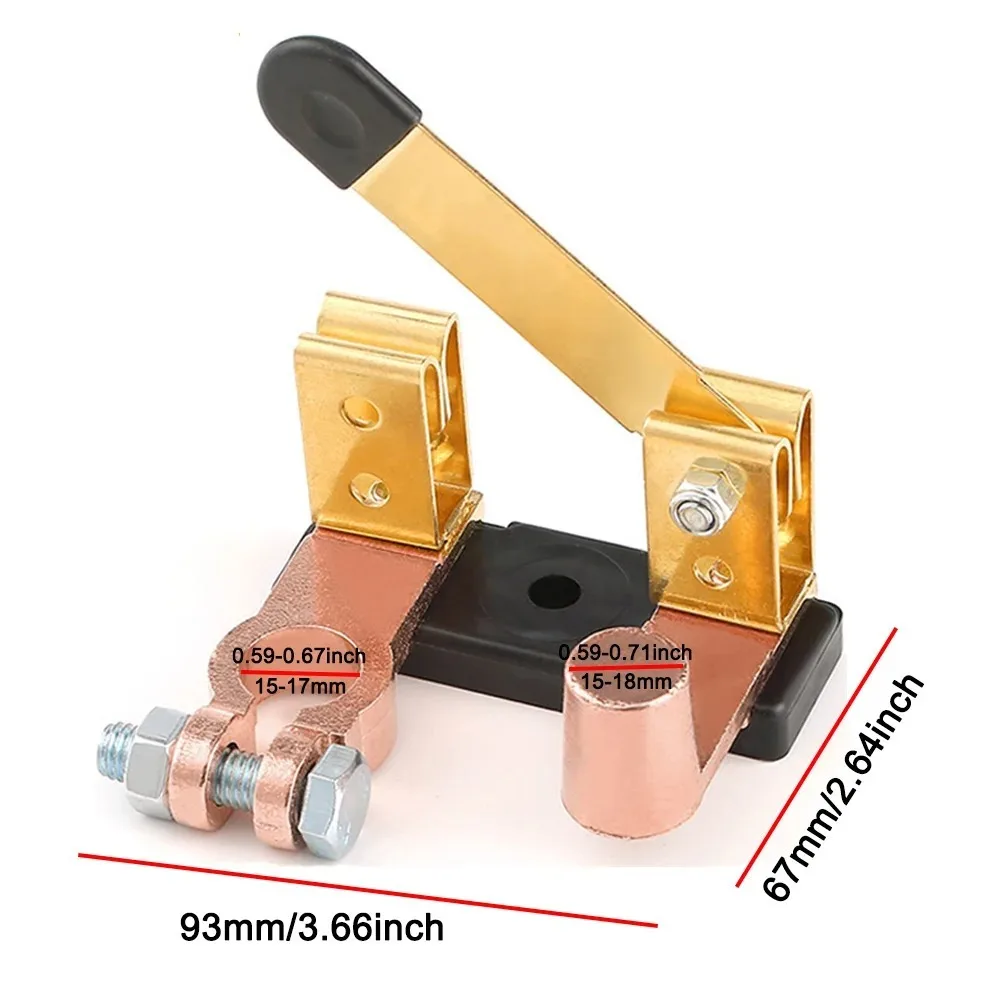 12V-24V Car Battery Terminal Clamp Switch Disconnect Cut-off Isolator Tool Kit Top Post Knives Blade Power Cut Off Tools