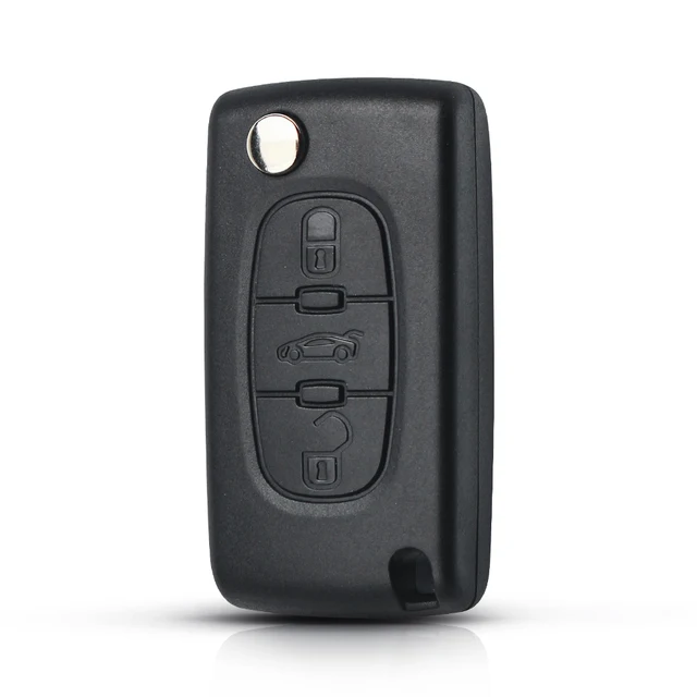 XNRKEY – clé télécommande pliable à 3 boutons pour Peugeot et citroën,  boîtier d'entrée sans clé pour voiture, VA2 0536 FSK