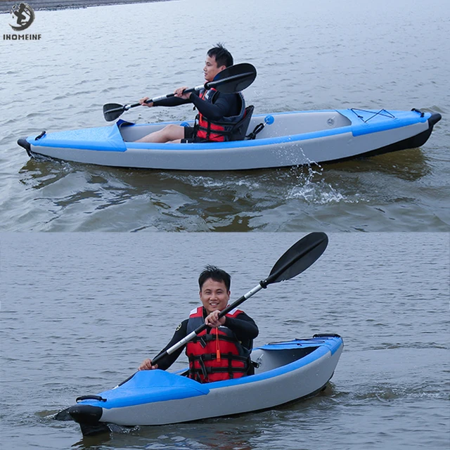 cansado ficción Montón de Kayak inflable de PVC para 1 o 2 personas, canoa de pesca para deportes  acuáticos, surf profesional, Rafting, Kayak de turismo _ - AliExpress Mobile