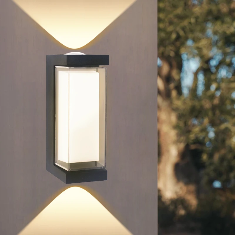 LED Outdoor Porch Wall Light Waterproof Garden Yard Porch Wall Lamp Walkway Indoor Living Room Hallway Bedroom Decor Light AC85-265