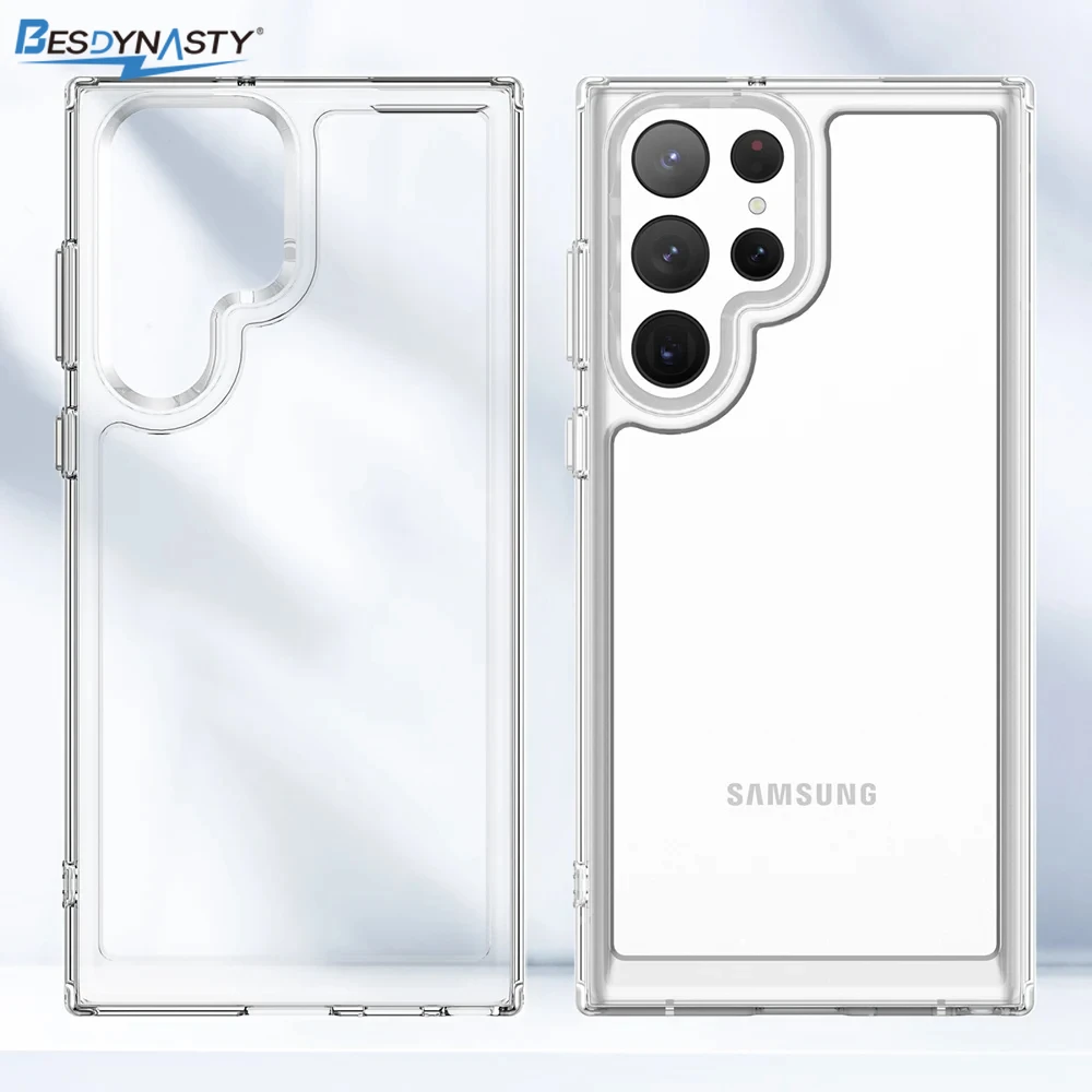 Durable Transparent Shockproof Phone Case with Soft Cover Design