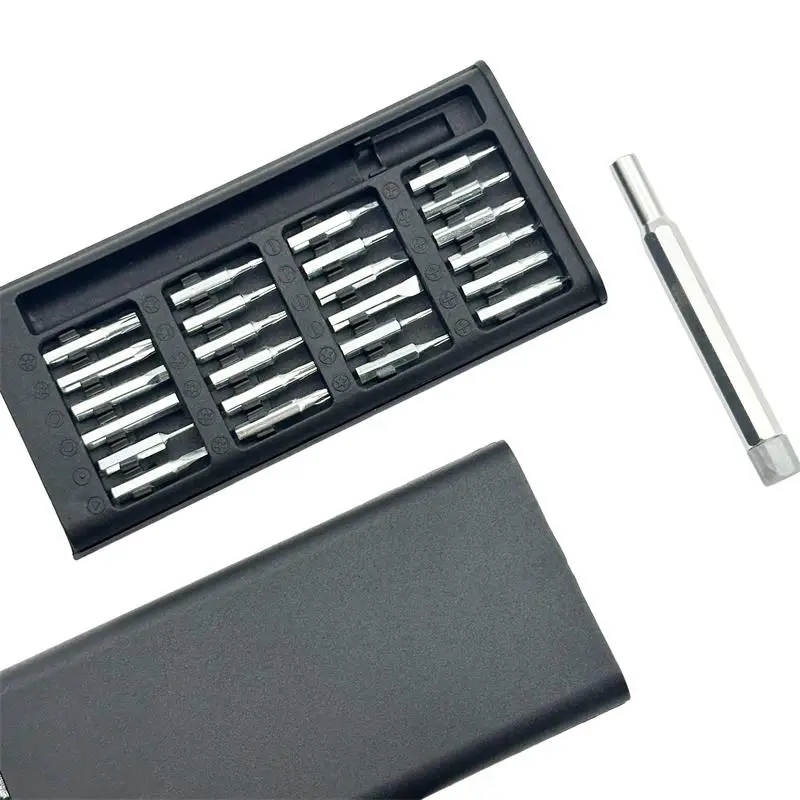 25-in-1 정밀 드라이버 세트, 안경, 카메라, 휴대폰 및 노트북용 휴대용 미니 수리 도구 키트