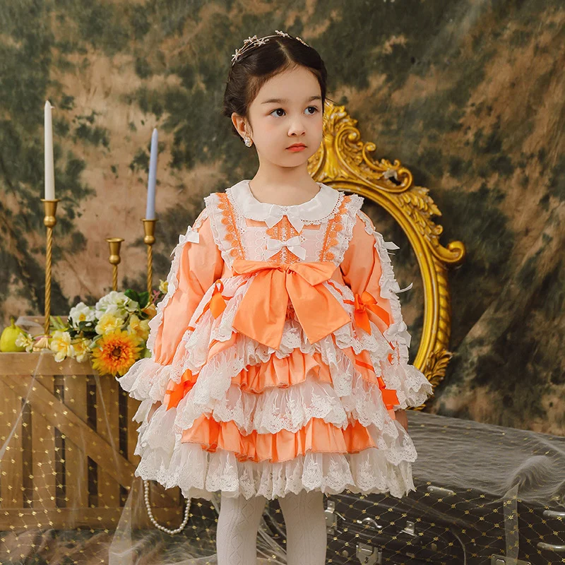 Spring New Lolita Princess Lace Skirt Girls' Skirt Pompous High Grade Dress