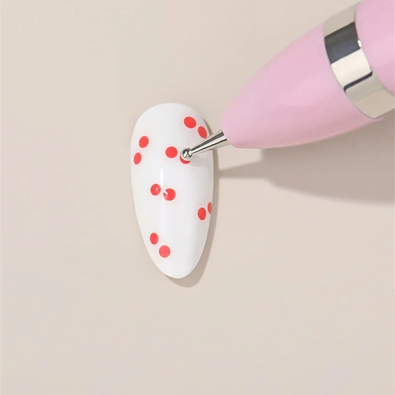 Description Picture 6 of item4 in 1 Nail Dotting Pen Creative DIY Nail Art Dotting Painting Tools Rotatable Ballpoint Dotting Tools Nail Point Drill Pen