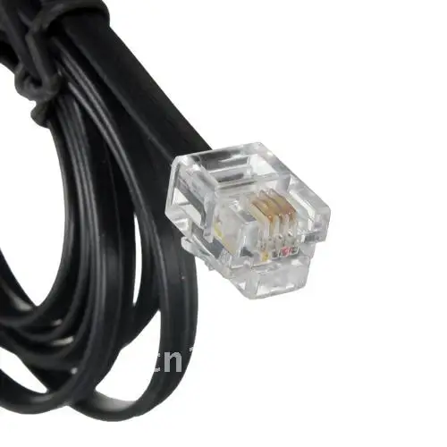 Telephone Cord RJ11 6P4C ADSL Modem 1 Meters Cable