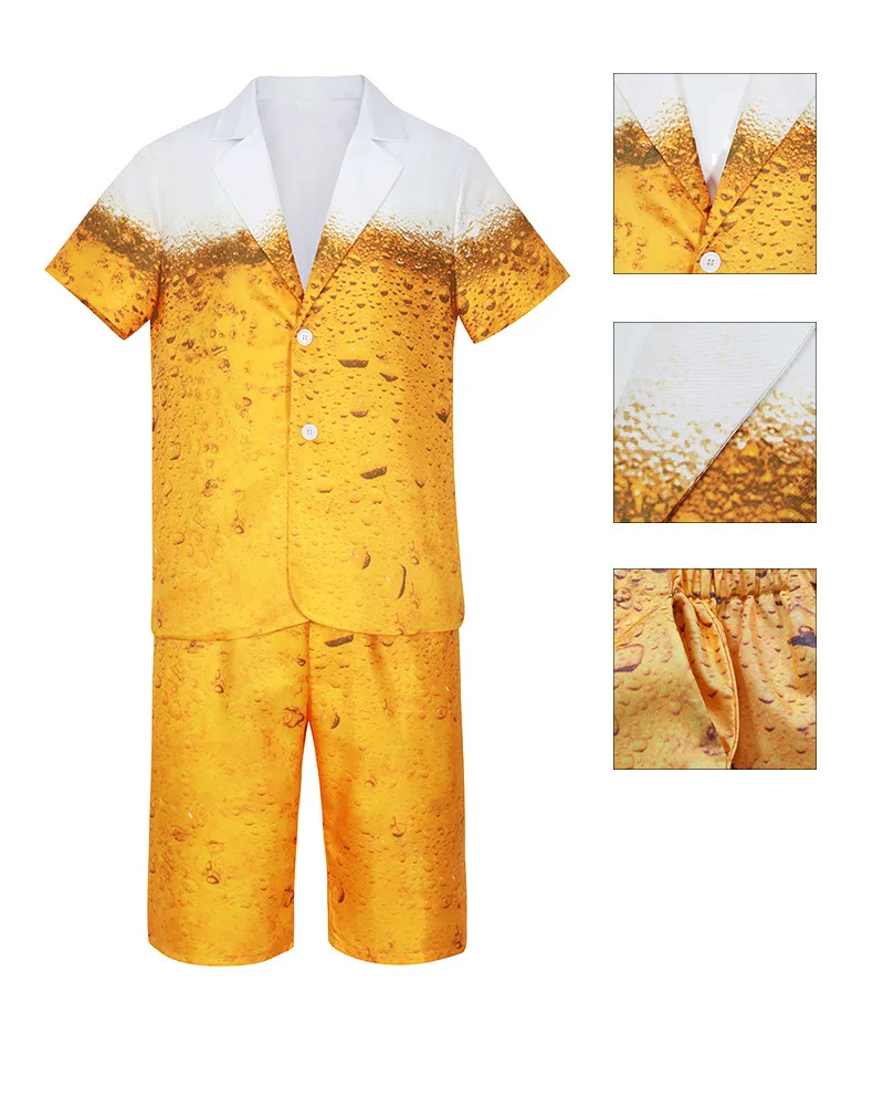 Men's Beer Festival Set Costume Bavarian Beer Role Play Costume Adult