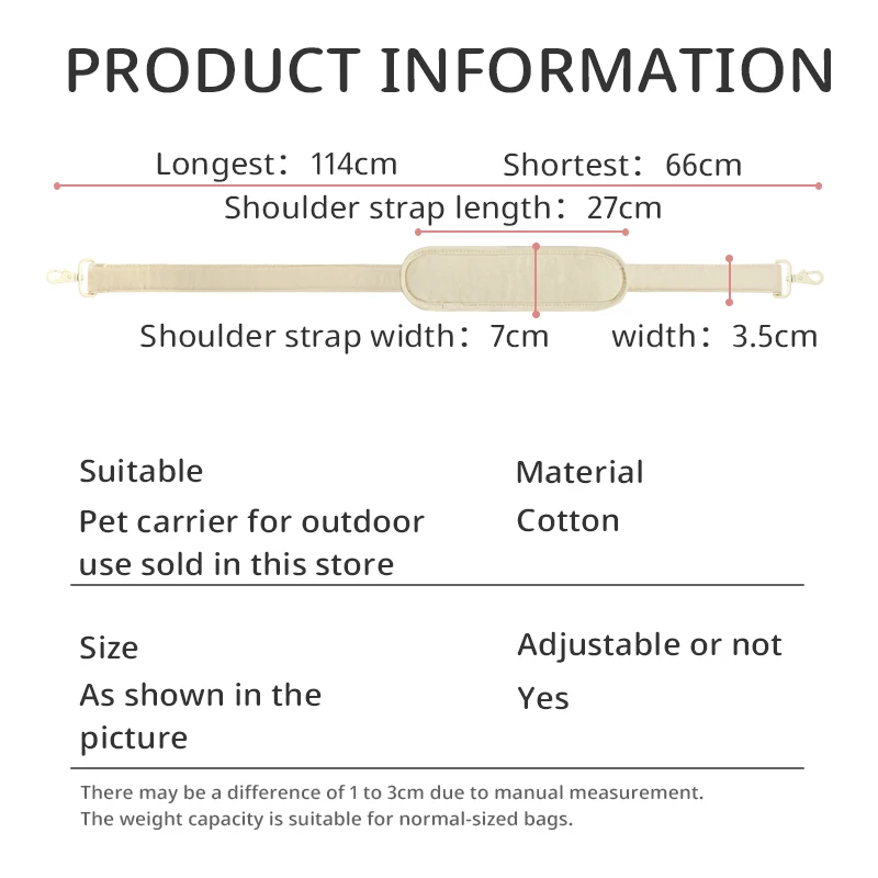 Pet Bag Accessories: Anticlinal Belt