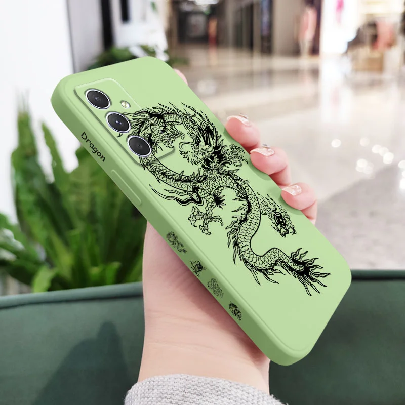 Funda Dragon Groaned para Samsung Galaxy, A54, A34, A24, A14, A04, A73, A53, A33, A23, A13, A03, A72, A52, A52S, A32, A22, A15, A25, A35, A55, 4G, 5G