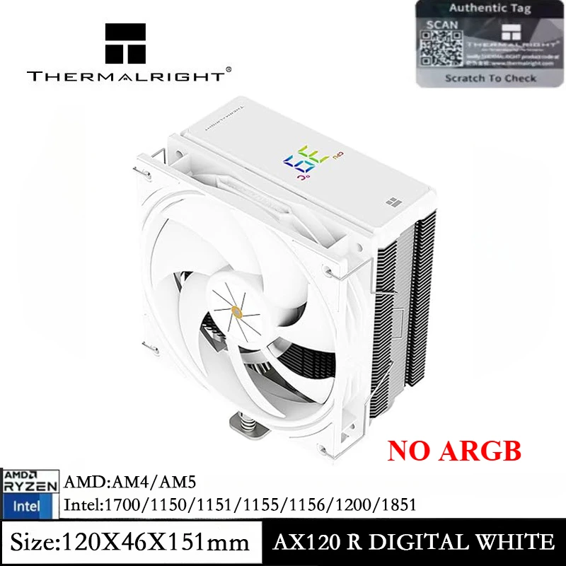 TR Thermalright Assassin X 120R SE ARGB CPU Koeler, 4 Warmtebuizen Stil 120 Mm Ventilator Voor Amd Am4 Am5 Intel Lga1851 1700 115x 1200 Pc Koeler 2888580471