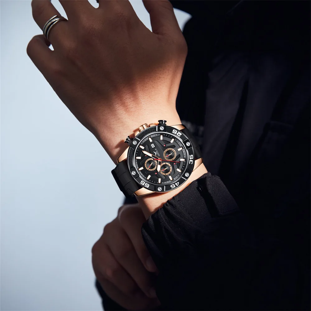 Fashion New Casual Sports Men's Watch Personality Trend Large Dial Waterproof Quartz Watch automatic watches for men original