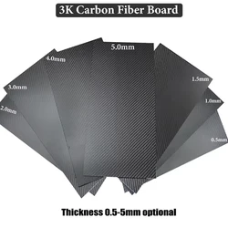 Premium High Hardness Carbon Fiber Panel - Multiple Thickness Options (4.0mm Thickness)