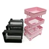 Mini Trolley Floor Storage Rack with Wheel Shelf Bookshelf Storage Display Rack Decoration Collection Accessories 1
