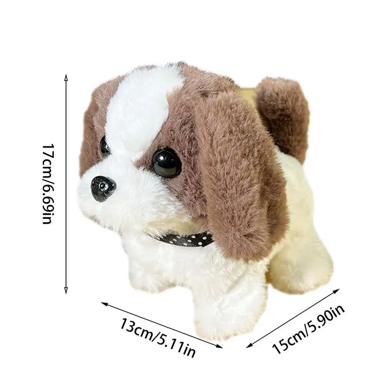 Moving Animal Toys For Kids Walking Dog Cat Electronic Pet Barking Dog Companion Animal Electric Pets Battery Operated Tail 6