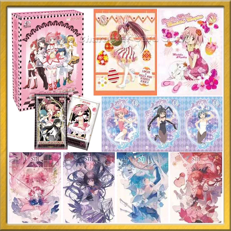 

Puella Magi Madoka Magica Card Anime Kaname Madoka Akemi Homura Miki Sayaka Tomoe Mami Cute Girl Collection Cards Children Gifts