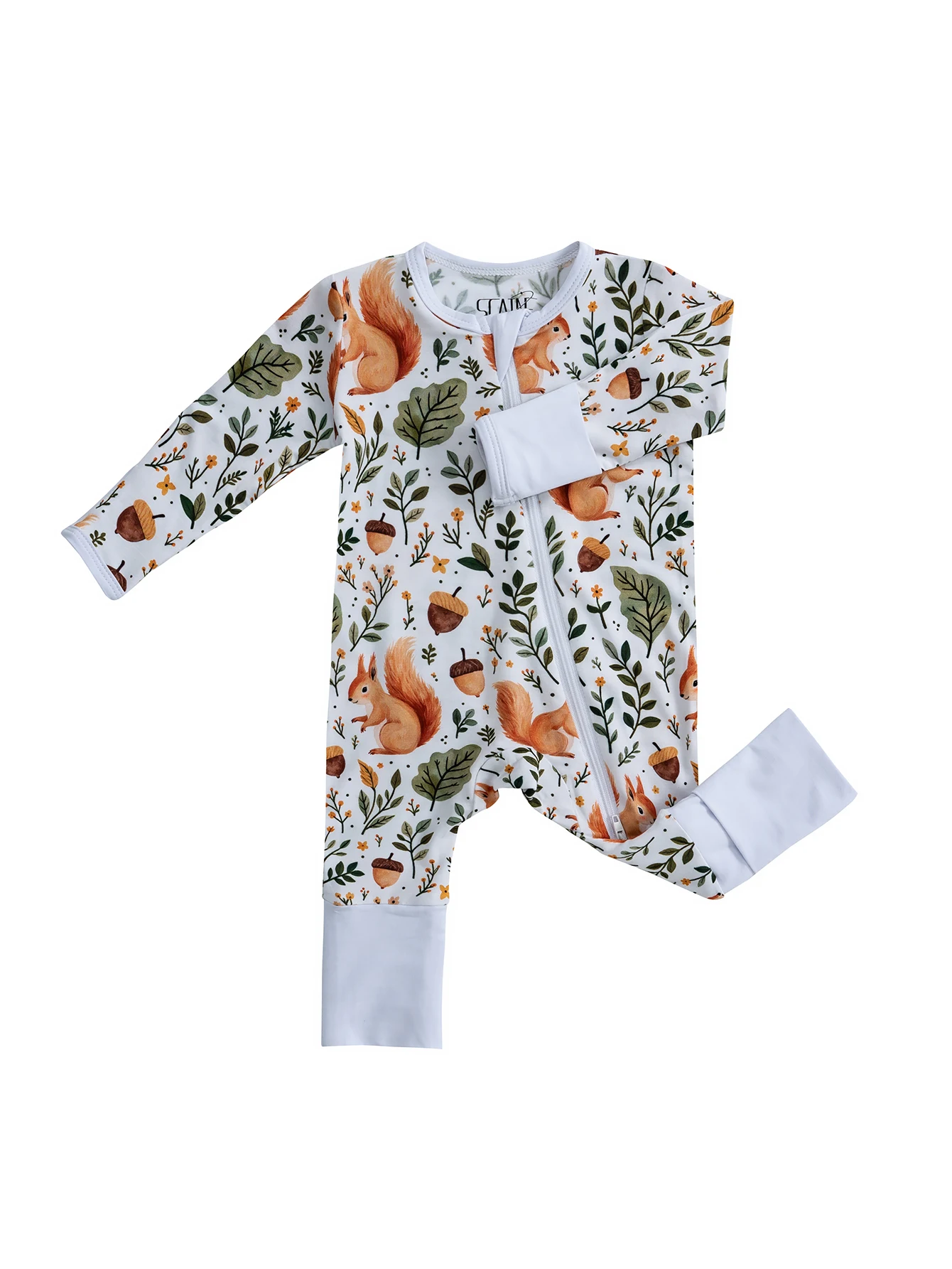 All-Season Baby Romper Bamboo Fibre Fabric Zip Fastening Newborn Clothing 0-24 Months 5