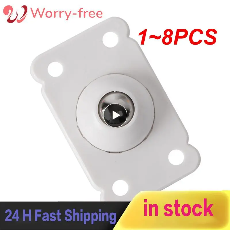 

1~8PCS Drop-ShippingAdhesive Swivel Casters Furniture Wheel For Storage Box Trash Can Universal Pulleys Sticky Wheels No