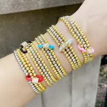 

Creative Personality Fashion Trend Bracelet Hip Hop Metal Bead Multi-layer Bracelet
