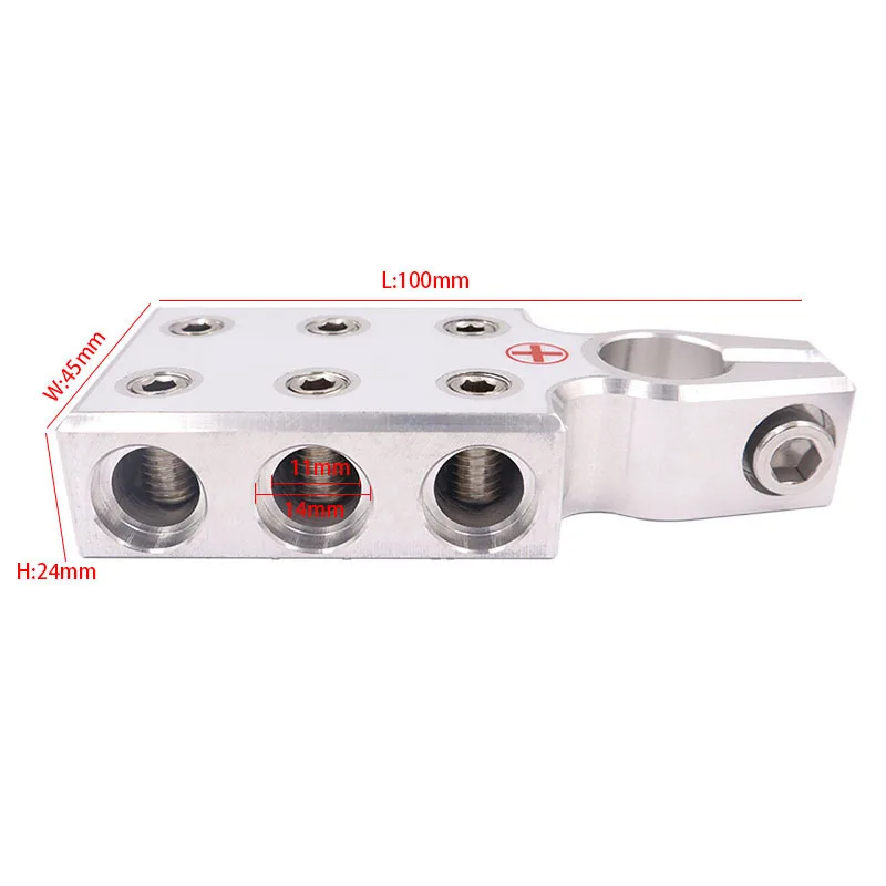 1Pair Battery Terminal Post Clamp Battery Positive Negative Car Terminal Connector Audio Modification for Caravan RV Bus battery terminal connectors