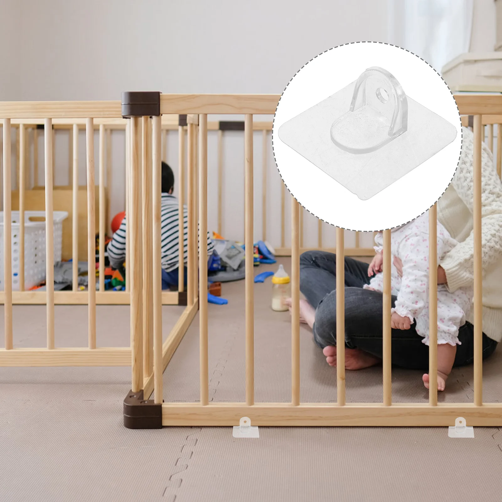 8pcs Anti-Skid Playpen Stabilizer For Toddler Playpen Fence Base Adhesive Fixing Clip Toddler Accessories Plaype
