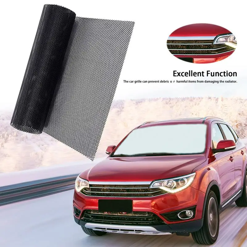 Car Tuning Grill Car Racing Grille Mesh Vent Universal Aluminum Automotive Grille Insert Bumper Vehicle Body Protective Tool