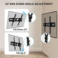 BEISHI LED LCD TV  Wall Mount Bracket 32-55 Inch Universal Tilted Adjustable TV Stand Holder Max Load 30KG VESA 400x400mm - Image 2