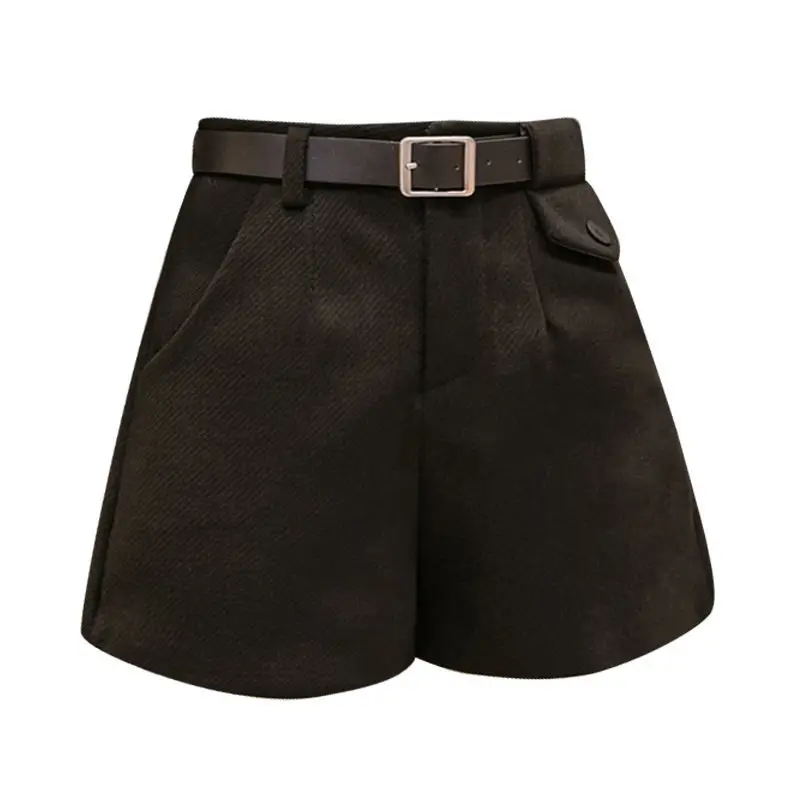 Spring Autumn New High Waist Solid Loose Wide Leg Shorts Versatile Plus Size Simplicity Shorts Fashion Casual Women Clothing