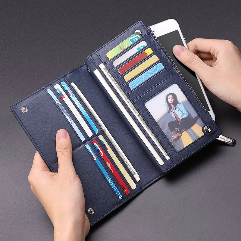 Men's wallet Men's long business large capacity hold bag Card Bag Hold bag Valentine's Day gift 6