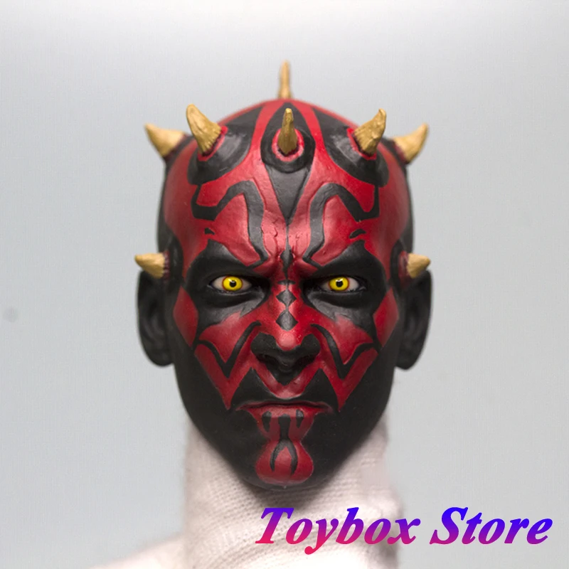 1/6 Scala Darth Maul Testa Delicata Sculpt Star Wars Serie Leader Di Mandalorian Carving Model Toys Per 12 "Decorazioni Per Il Corpo Maschile
