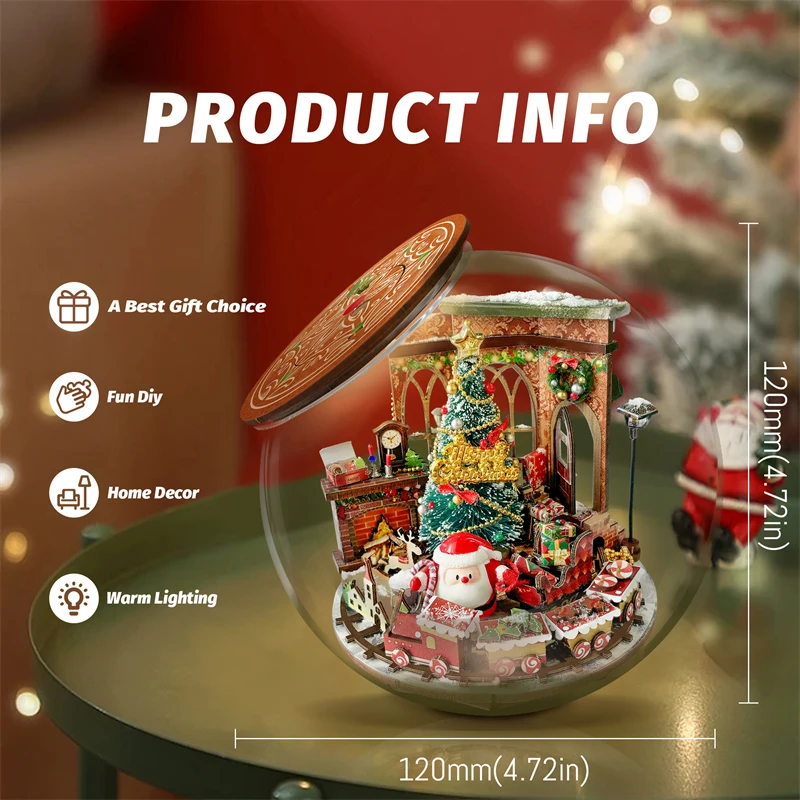 DIY Wooden Doll Houses Christmas Prologue Cottage Miniature Model Kit Underground Potions Castle Casa Dollhouse Friends Gifts 4