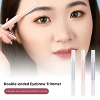 Double-ended Eyebrow Trimmer Blade Shaver Portable Face Razor Eye Brow Epilation Hair Removal Cutters Safety Razor Woman Makeup 2