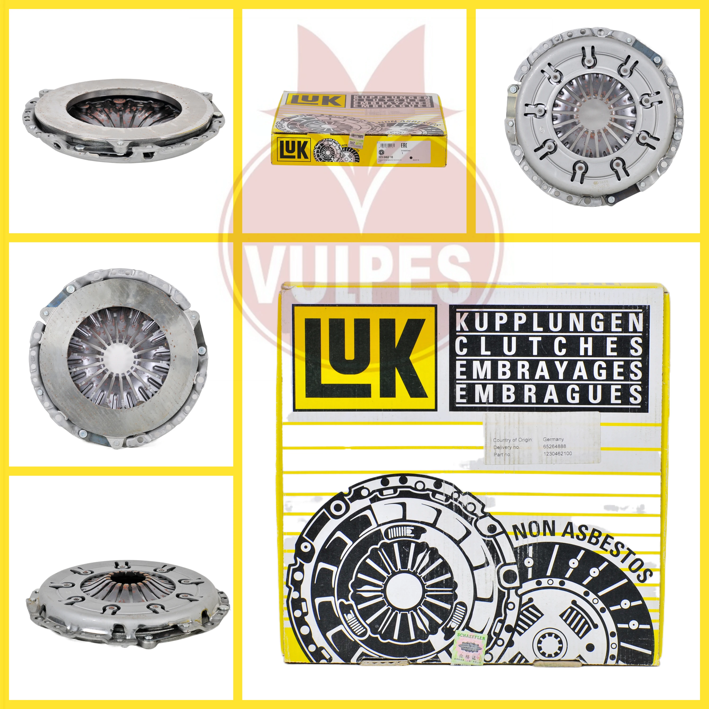 Automotive Clutch Pressure Plate LUK 123046210 For AUDI C6 2.4 06E 141 117/06E141117