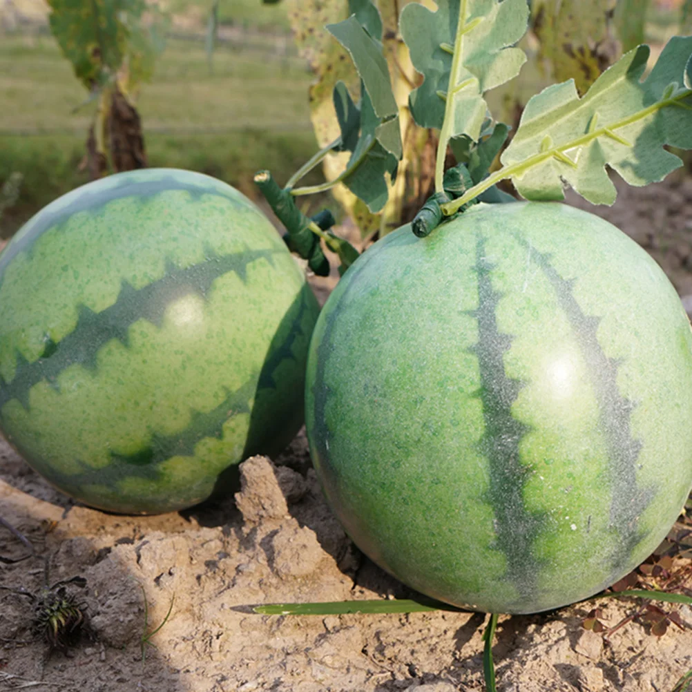 

Simulated Watermelon Round Ball Fruit Desktop Fake Decor High Simulation