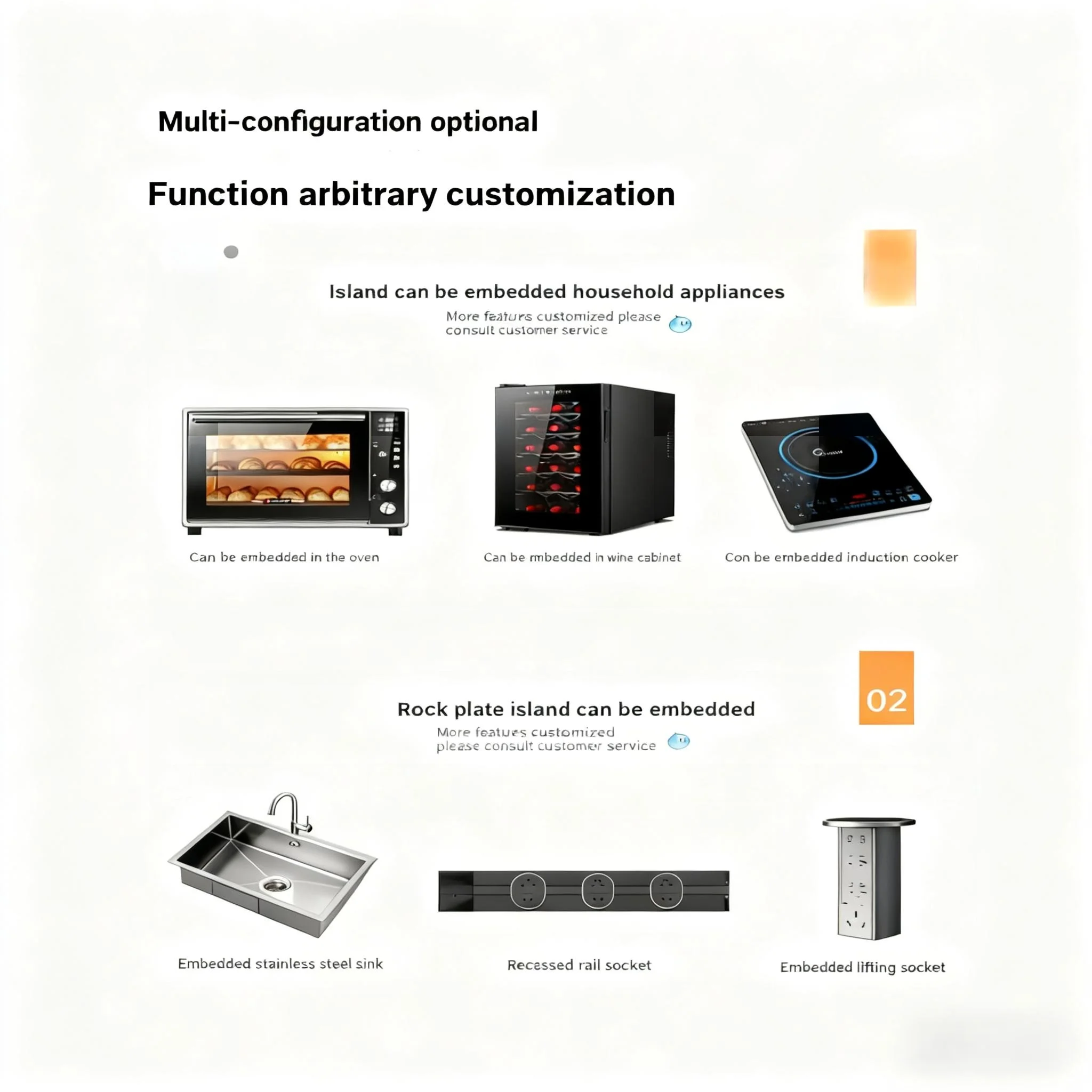 Premium Extendable Kitchen Island & Dining Table 4