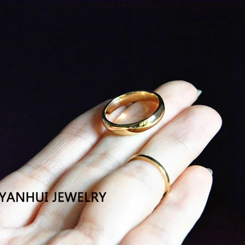 Bague Dorée En Acier Inoxydable - Neuf Avec étiquettes, Ne Rouille Pas, Bijou Fantaisie