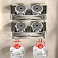 Aluminum Bathroom Shelves Wall Towel Rack Mounted Shower Caddy With No Drilling Shower Organizer Bathroom Storage Accessories 2