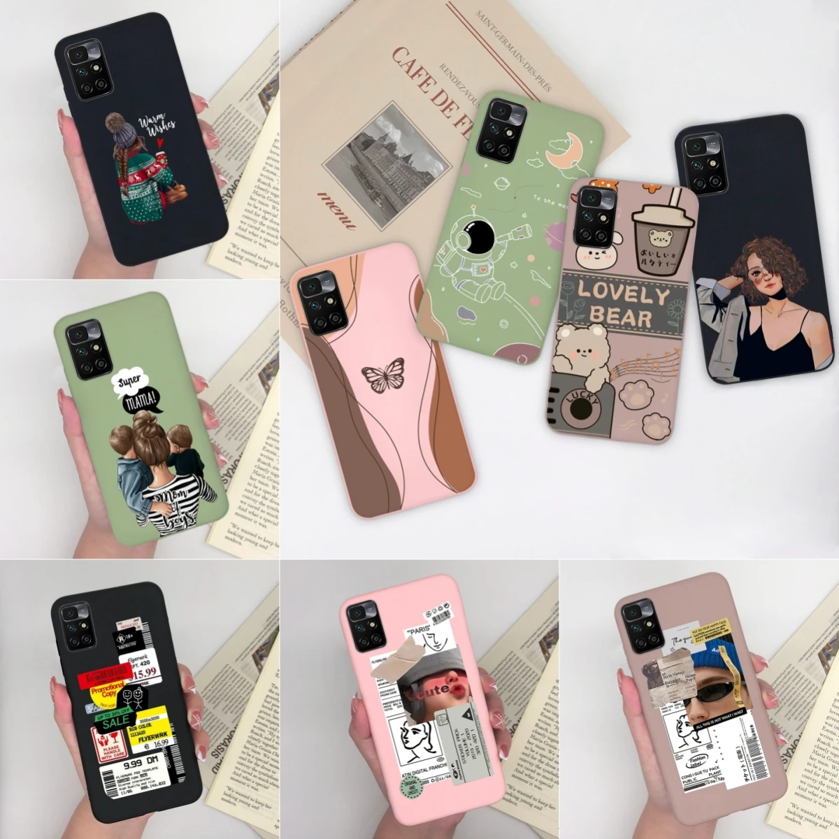 Per Xiaomi Redmi 10 10 2022 10 Power 10C 4G Custodie Bella Ragazza Silicone Opaco Antiurto Per Redmi10 10 2022 10 Power 10C Shell